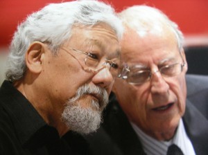 David Suzuki and Volker Thomsen sharing thoughts